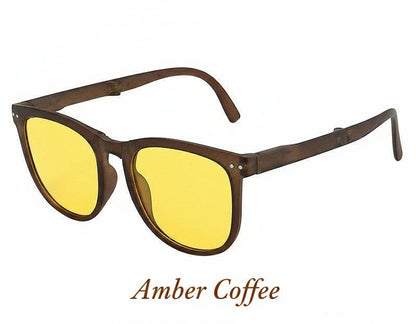 Trendy Foldable Sunglasses For Women TR Polarized Folding Sun Glasses