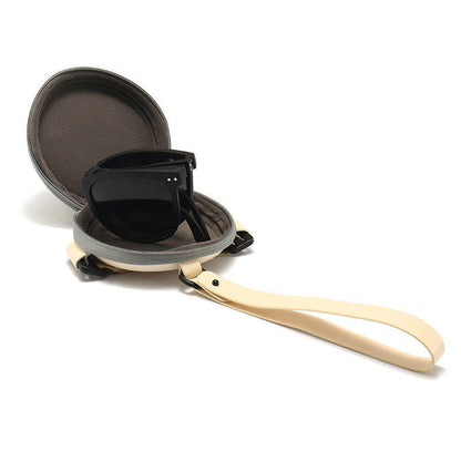 Trendy Foldable Sunglasses For Women TR Polarized Folding Sun Glasses