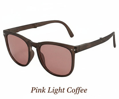 Trendy Foldable Sunglasses For Women TR Polarized Folding Sun Glasses