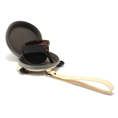 Trendy Foldable Sunglasses For Women TR Polarized Folding Sun Glasses